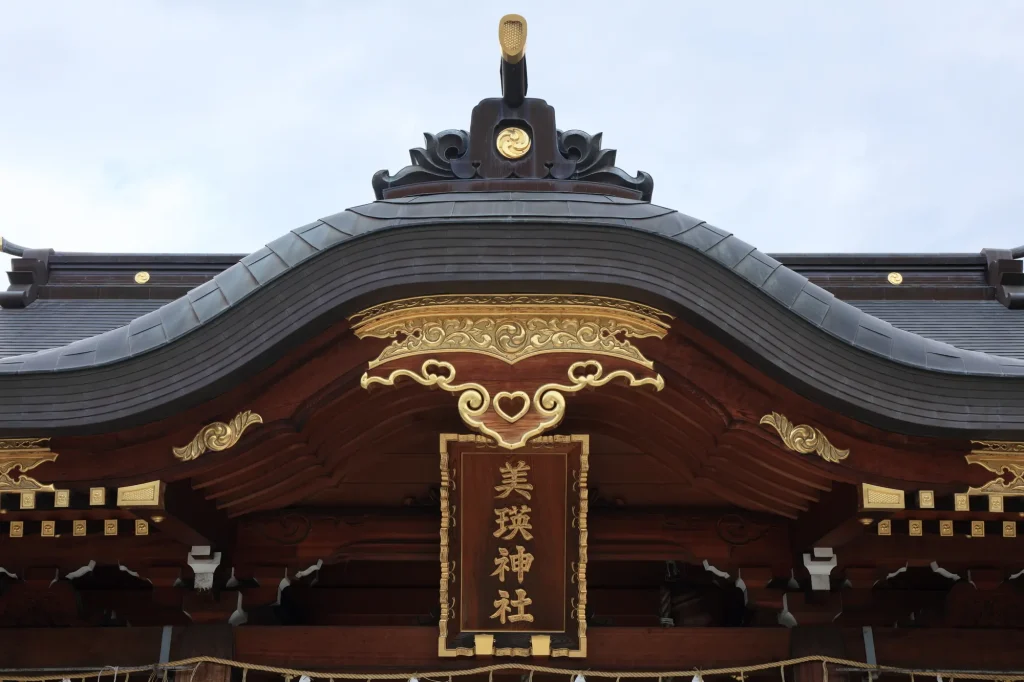 北海道　縁結びパワースポット：第3位　美瑛神社　隠れハート