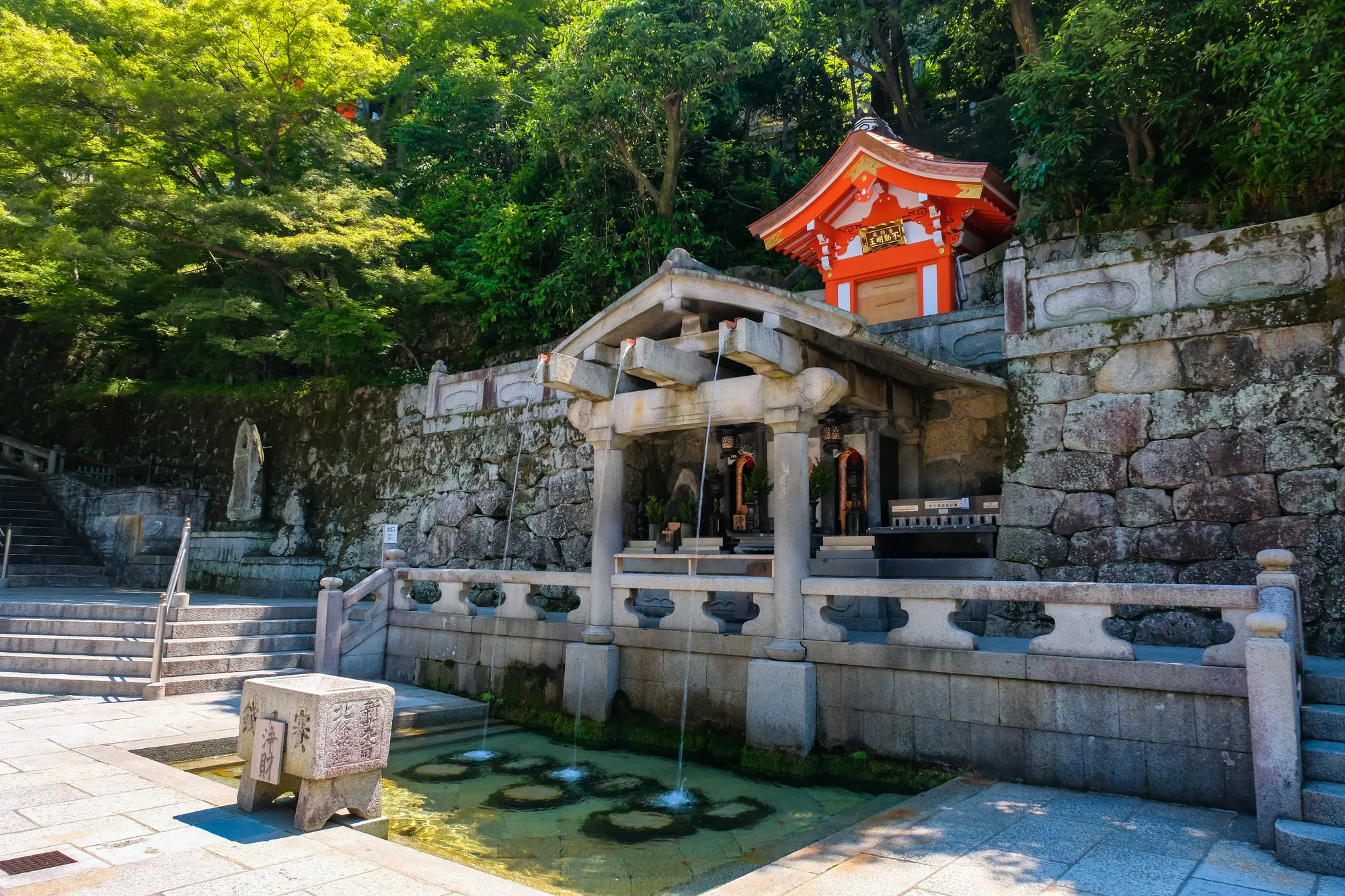 京都　パワースポット：第6位　清水寺　音羽の滝
