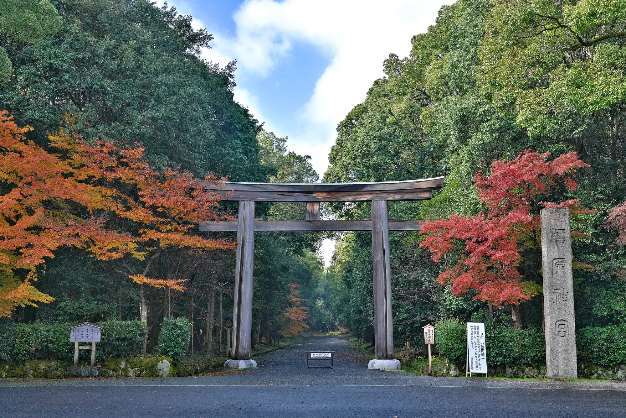 奈良　パワースポット：第5位　橿原神宮　鳥居・参道