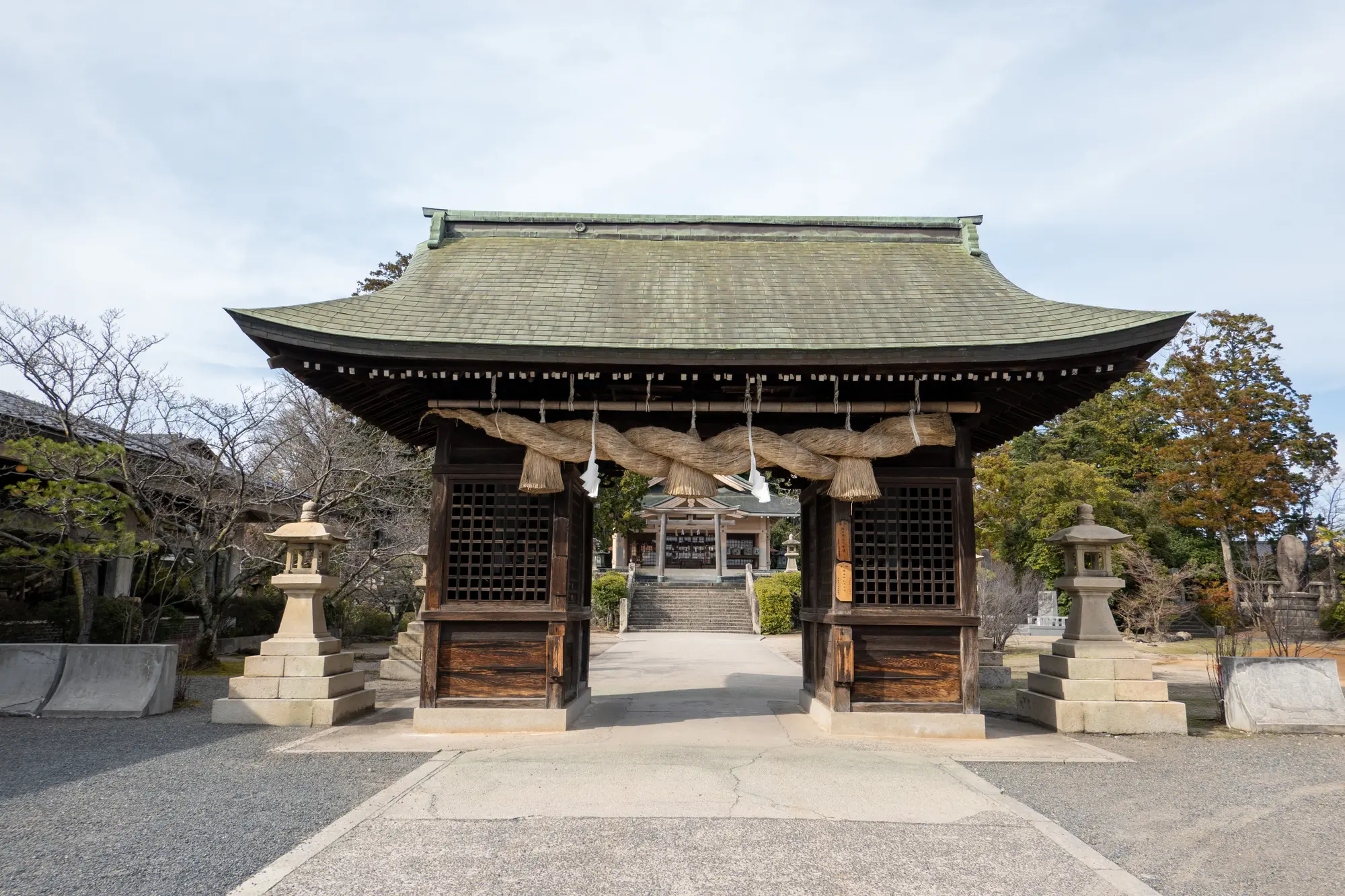 鳥取　厄除け・厄払い　パワースポット：第6位　勝田神社　 随身門