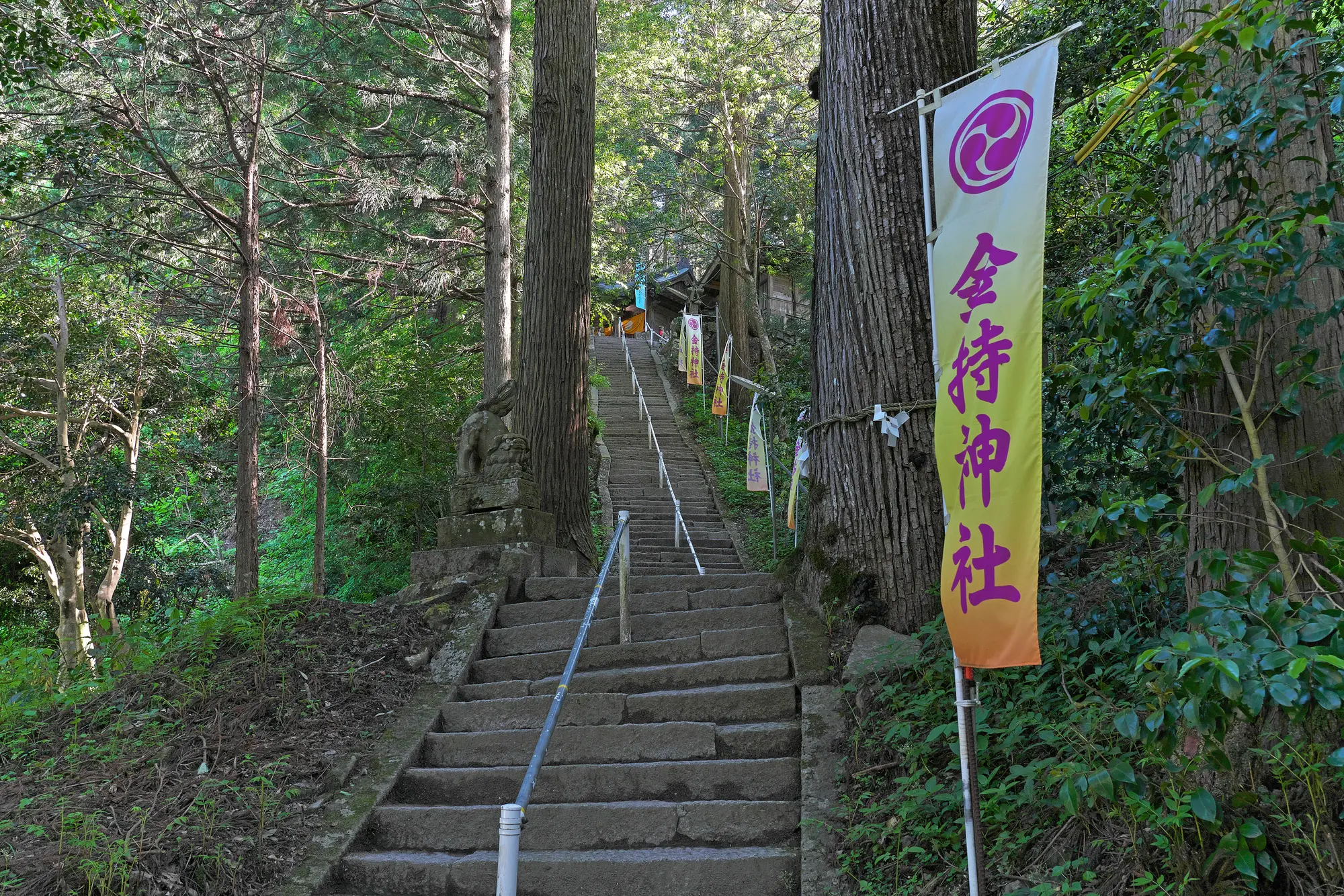 鳥取　パワースポット：第6位　金持神社　石段